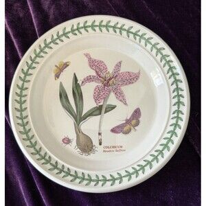 Portmeirion Botanic Garden Meadow Saffron Bread/Butter Plate England 7.25" Read!